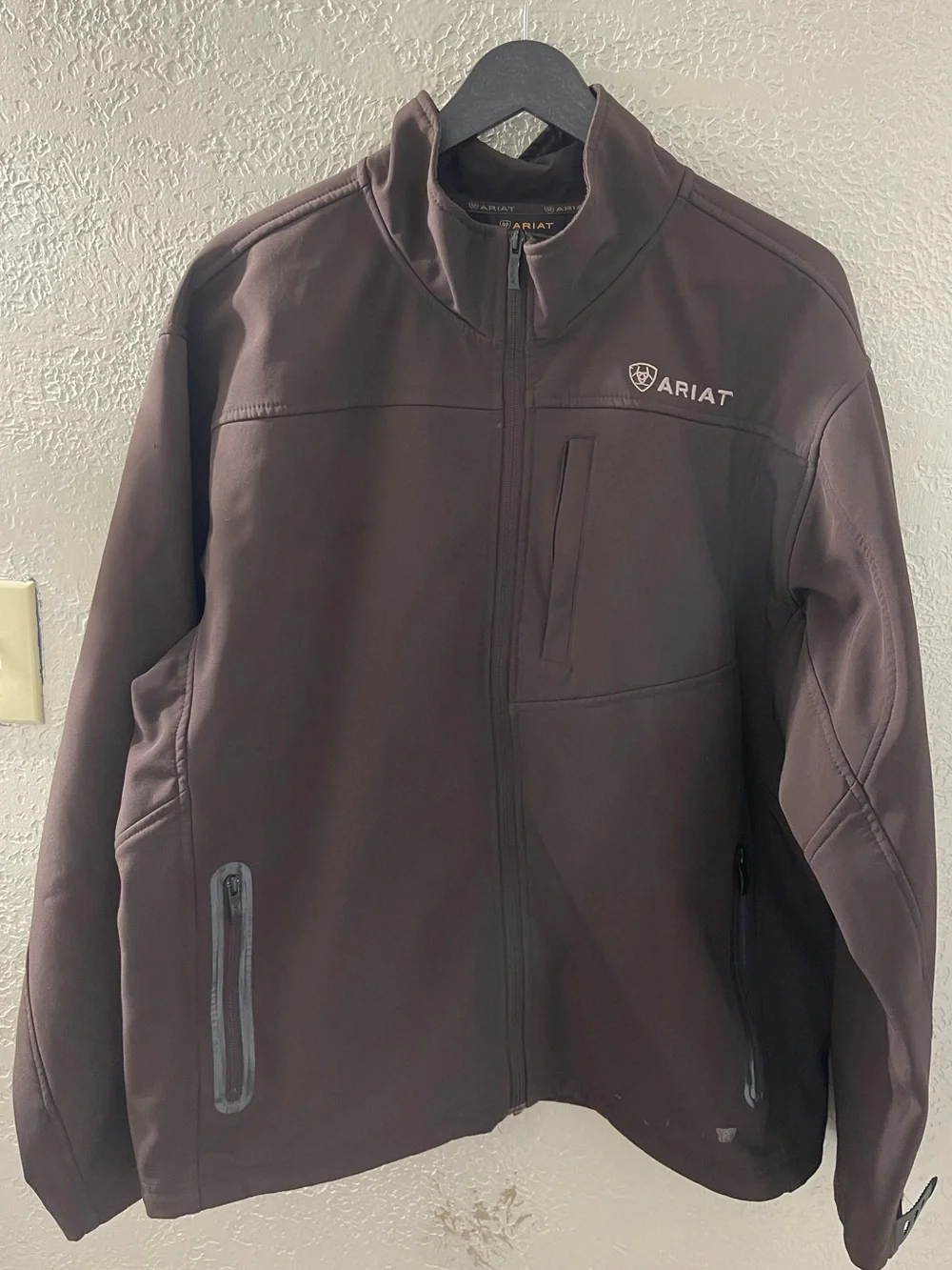 Ariat Men's Dark Brown Softshell Windbreaker Jacket